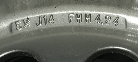 dimensions roue 205 GTi 1.6