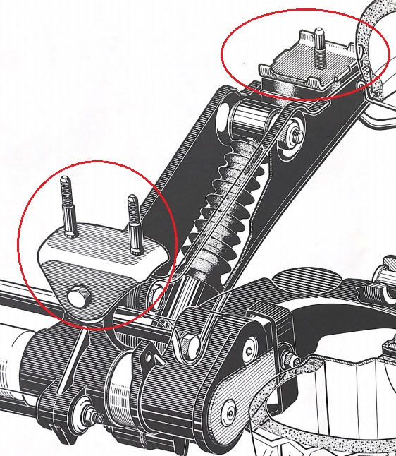 fixation train arrière 205