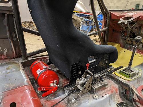 support commande extincteur 205 vhc