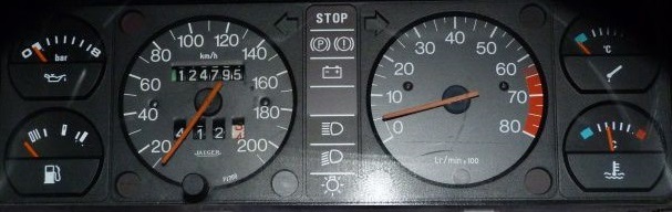 compteur jeager 205 gti