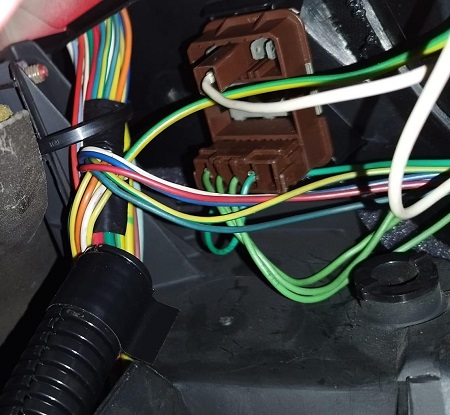 bornier éclairage tableau de bord 205