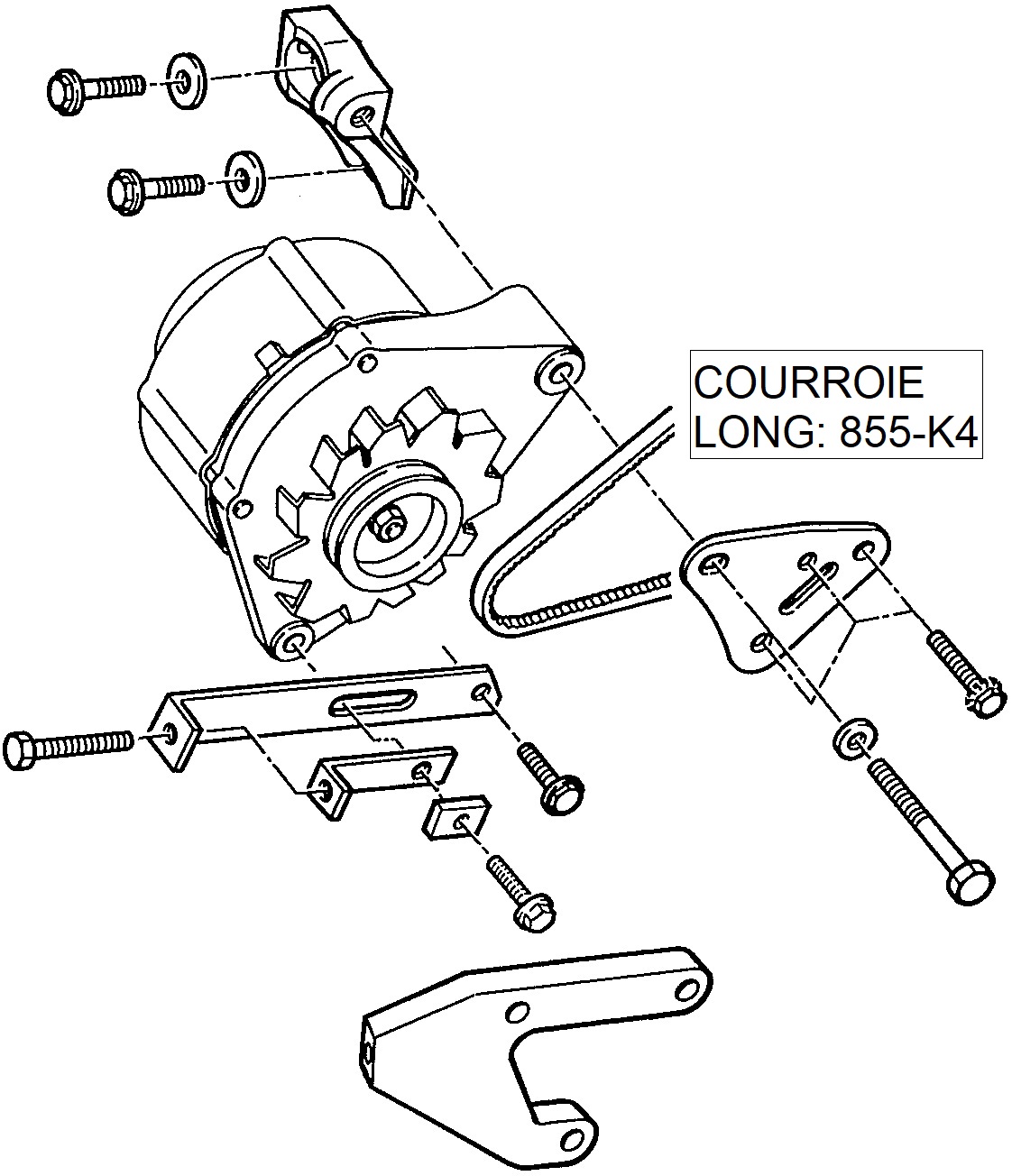 r�f�rence fixation alternateur TU